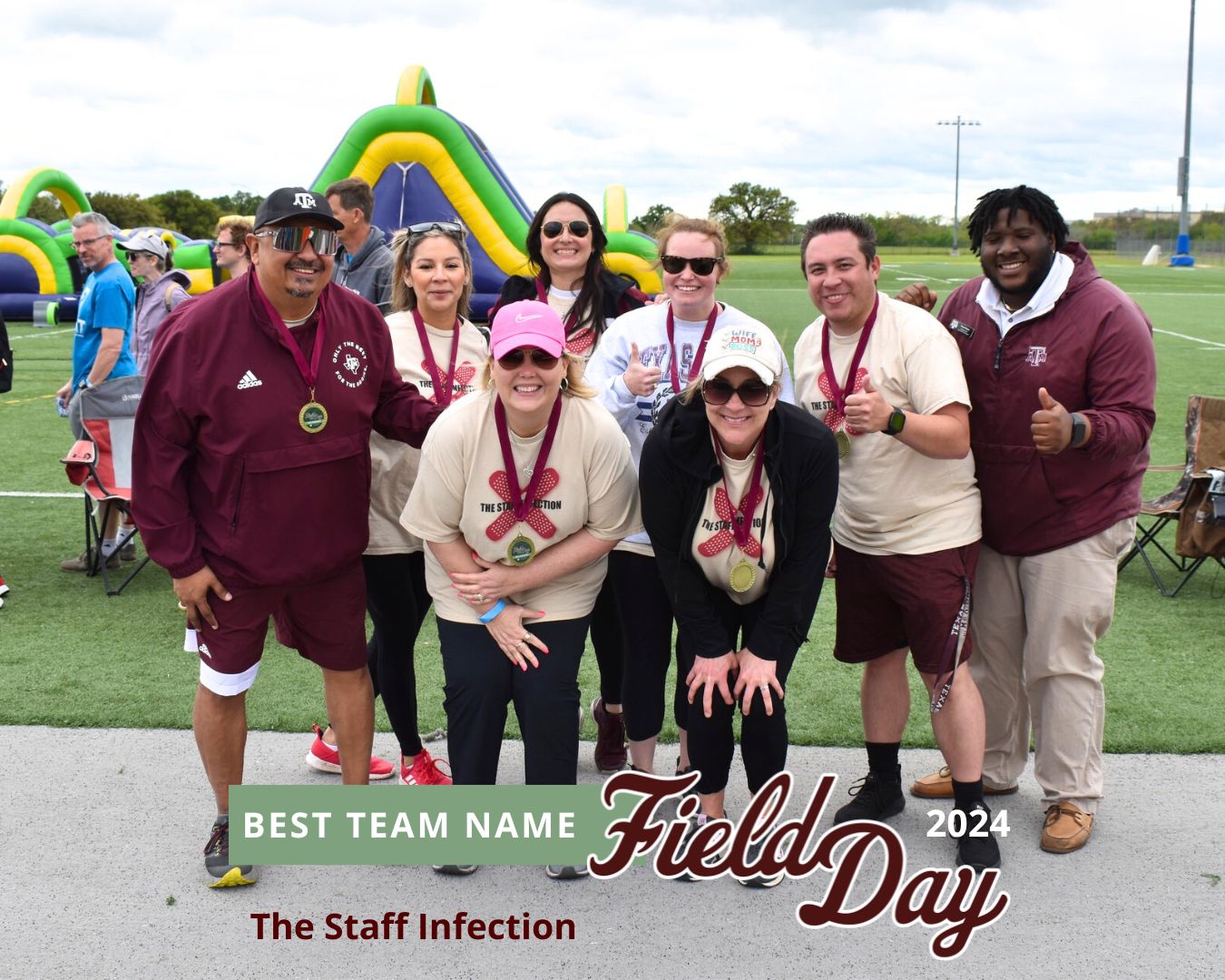 The Staff Infection team posing at Field Day 2024